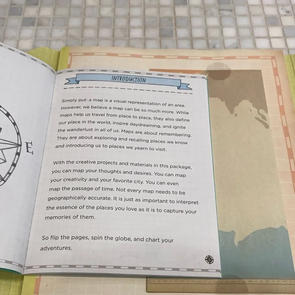 NEW Make Map Art creative Book for Kids and Adult